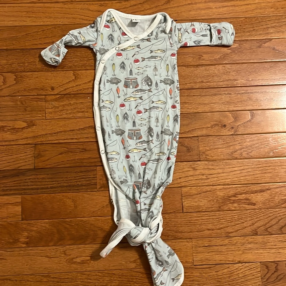 Copper Pearl newborn baby gown